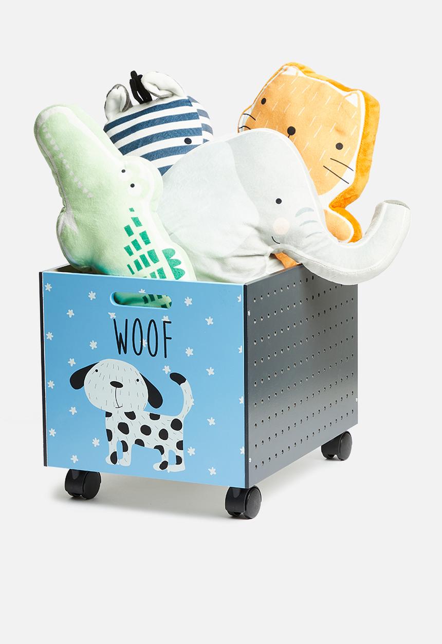Storage Solutions - Dog wheely toy box - blue