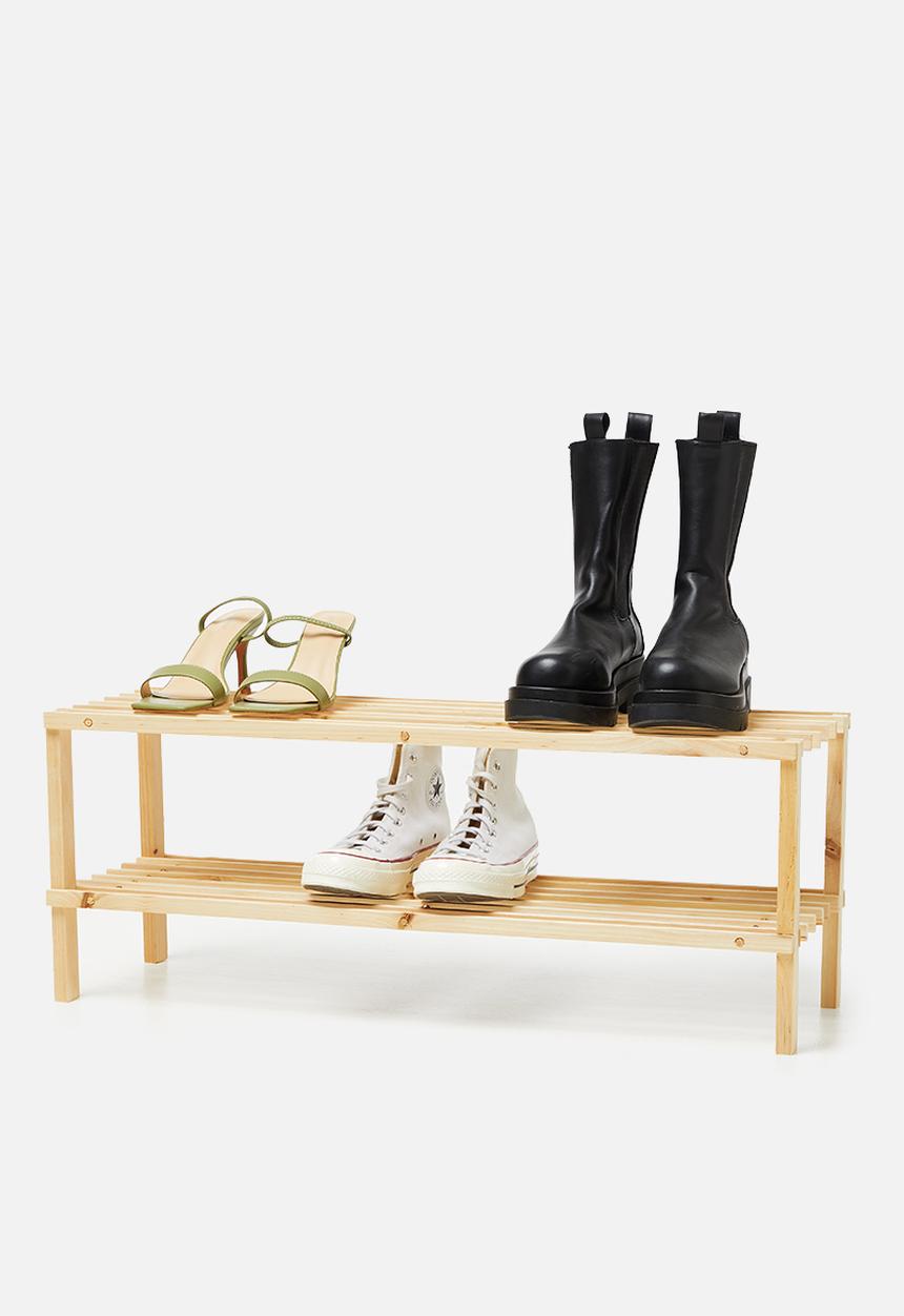H&S - 2 layer shoe rack - natural