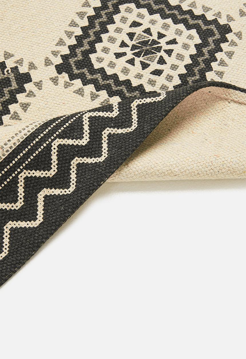 Bathroom Solutions - Cotton bath mat - natural & charcoal 