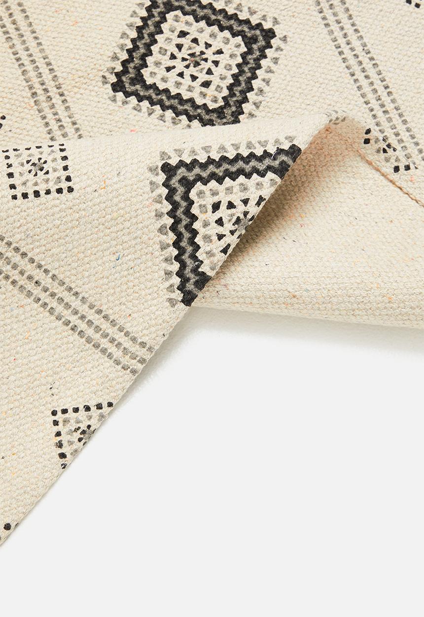 Bathroom Solutions - Cotton bath mat - natural & charcoal