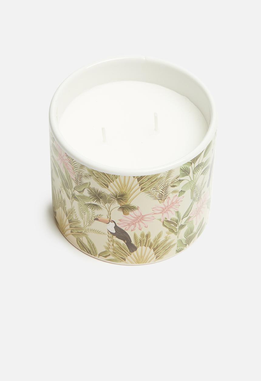H&S - Habana print serene ceramic candle 