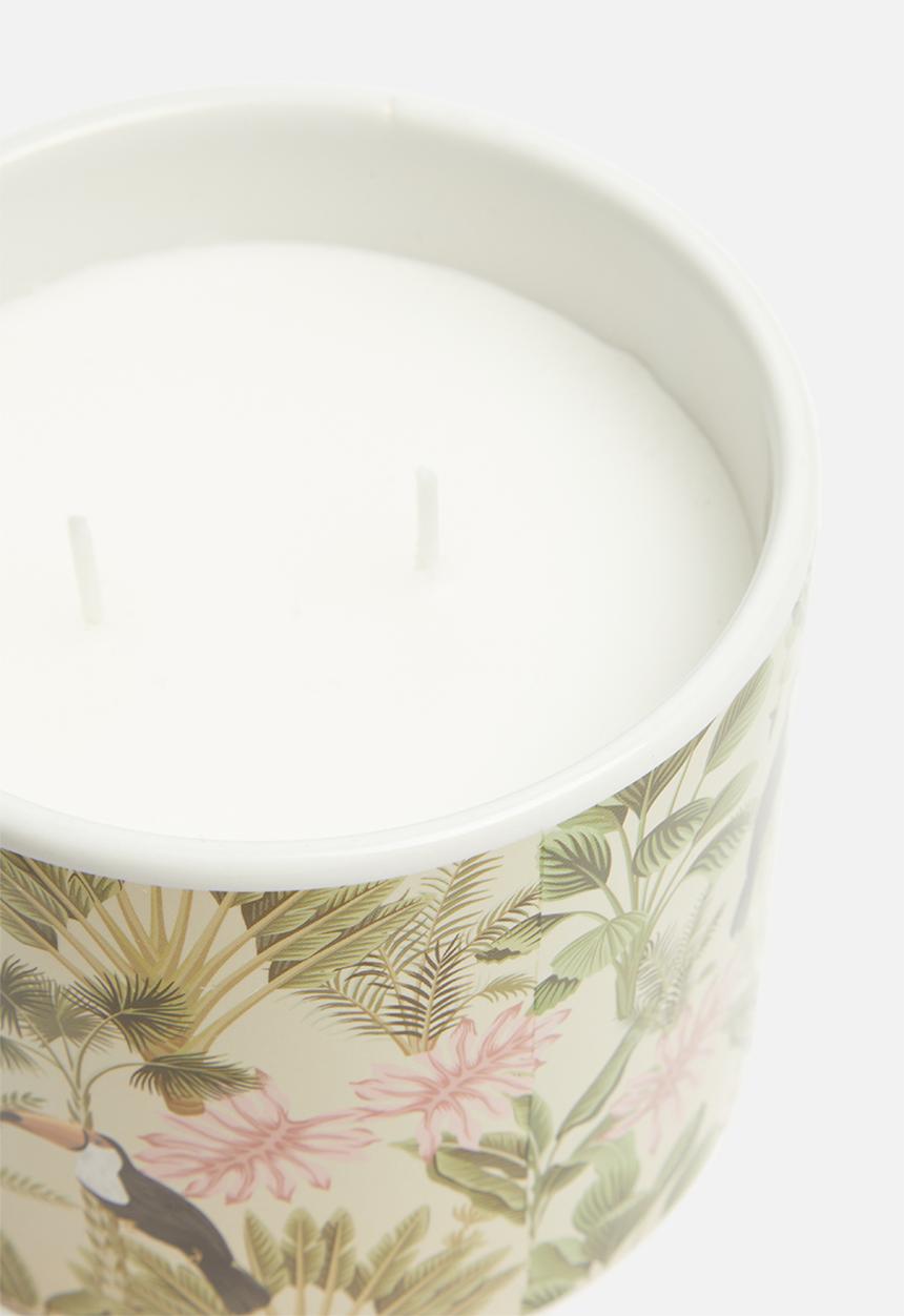 H&S - Habana print serene ceramic candle 