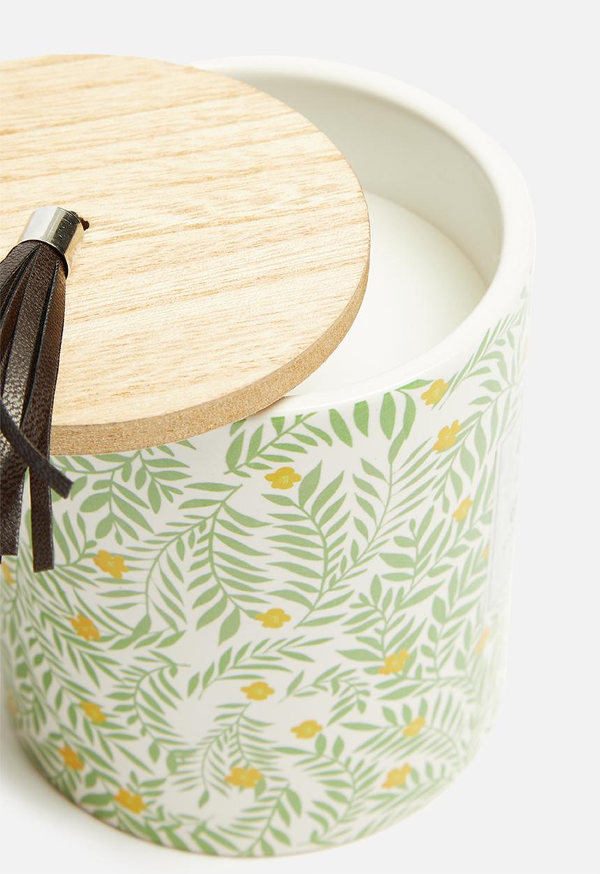H&S - Ceramic candle - green