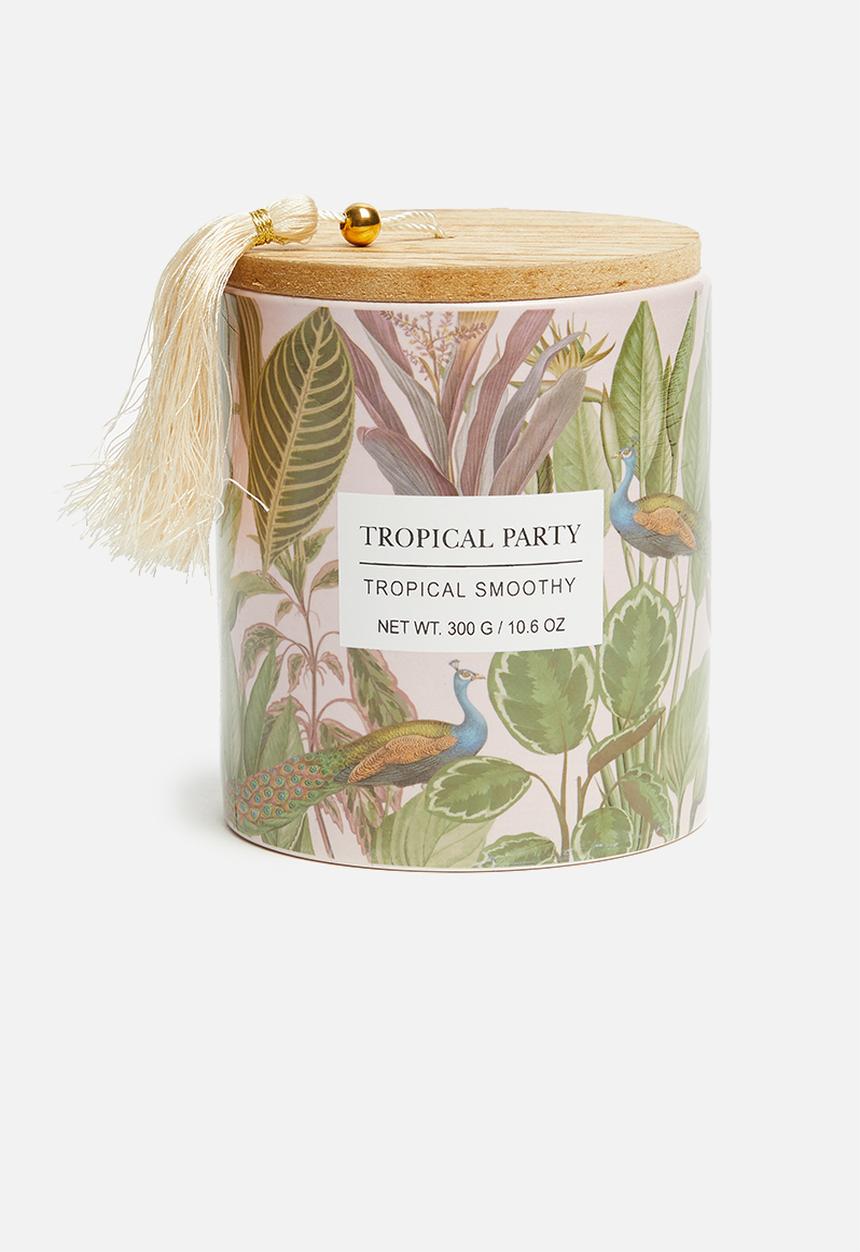 H&S - Tropical party tassel candle - pink
