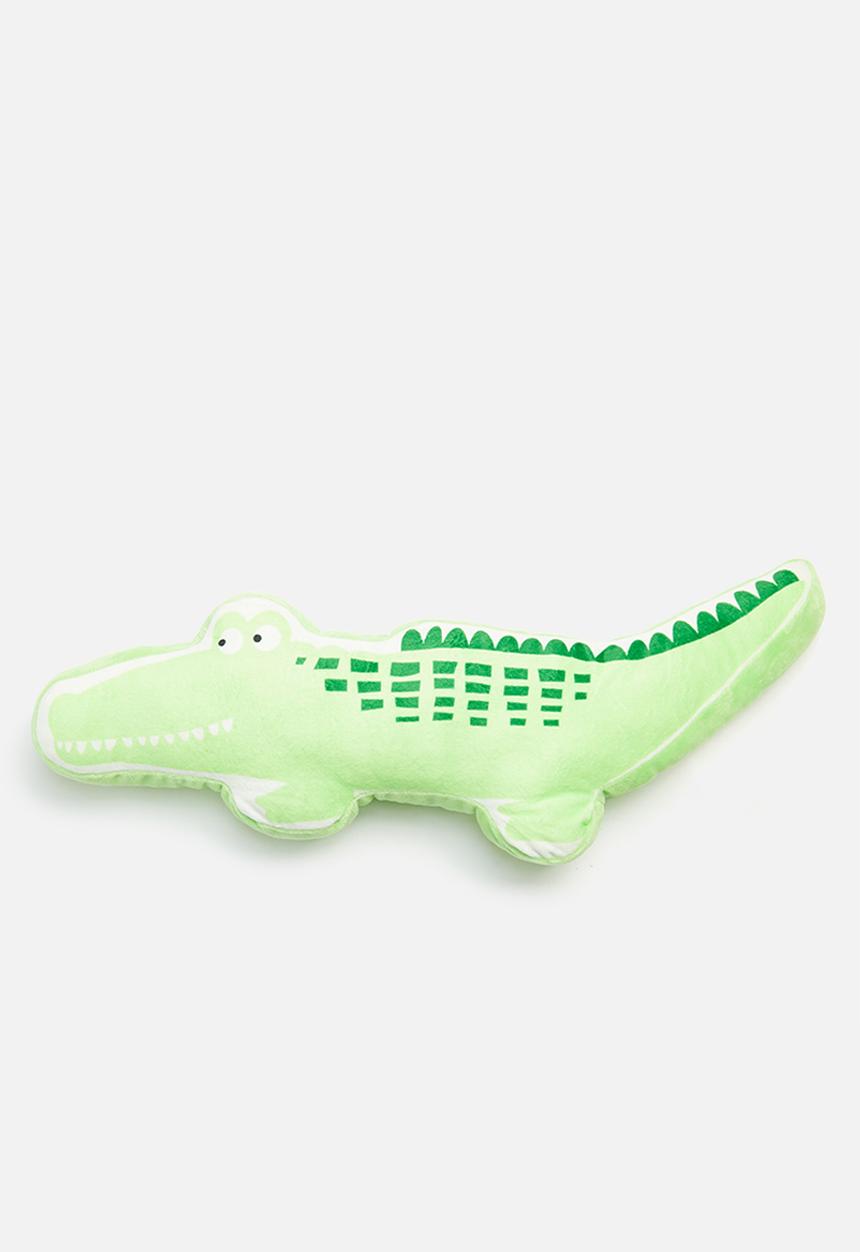 H&S - Alligator cushion - green