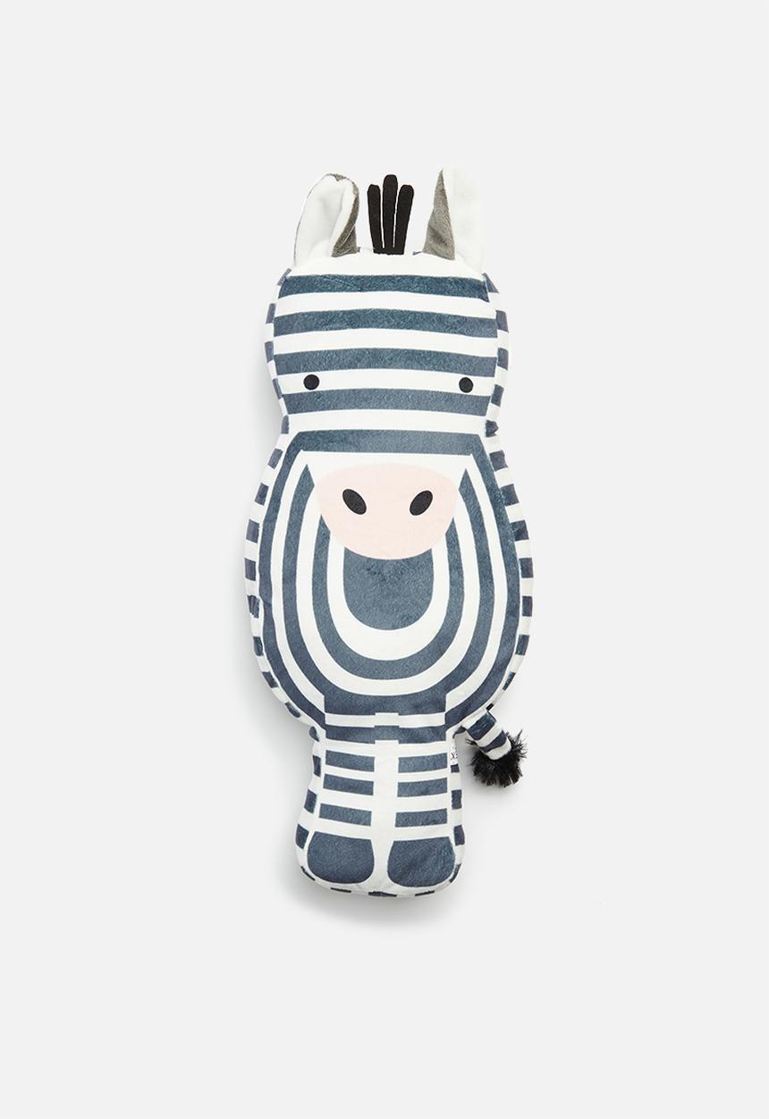 H&S - Zebra cushion - white