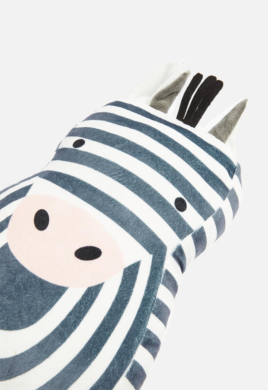 H&S - Zebra cushion - white
