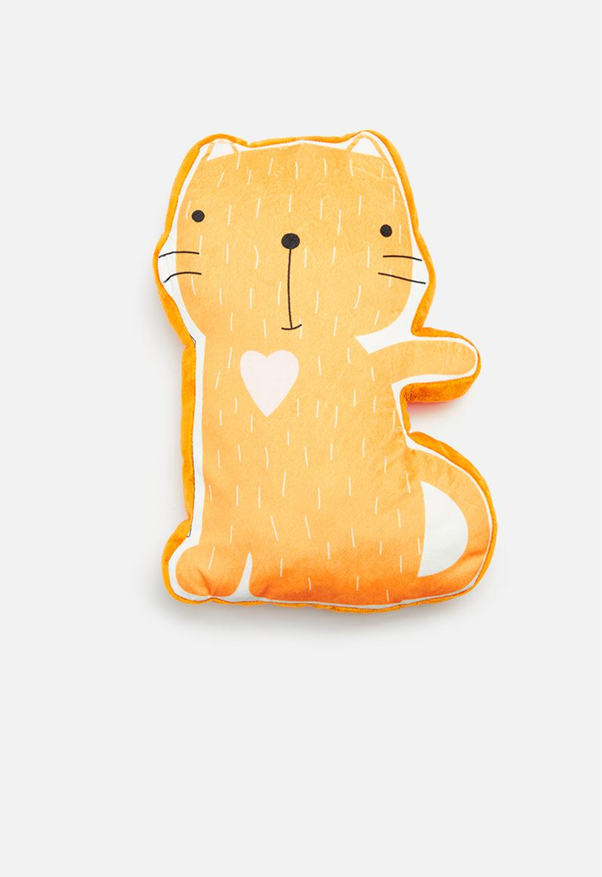 H&S - Cat cushion - orange