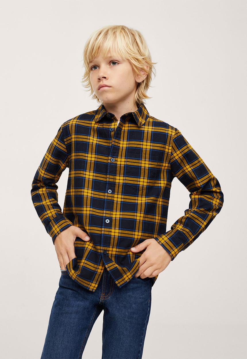 MANGO - Shirt marc - medium yellow