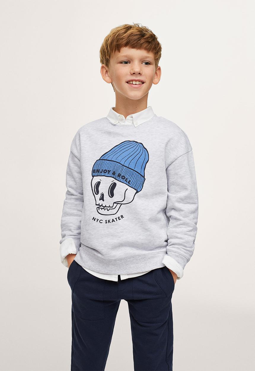 MANGO - Sweatshirt albert 1 -  light/pastal gray