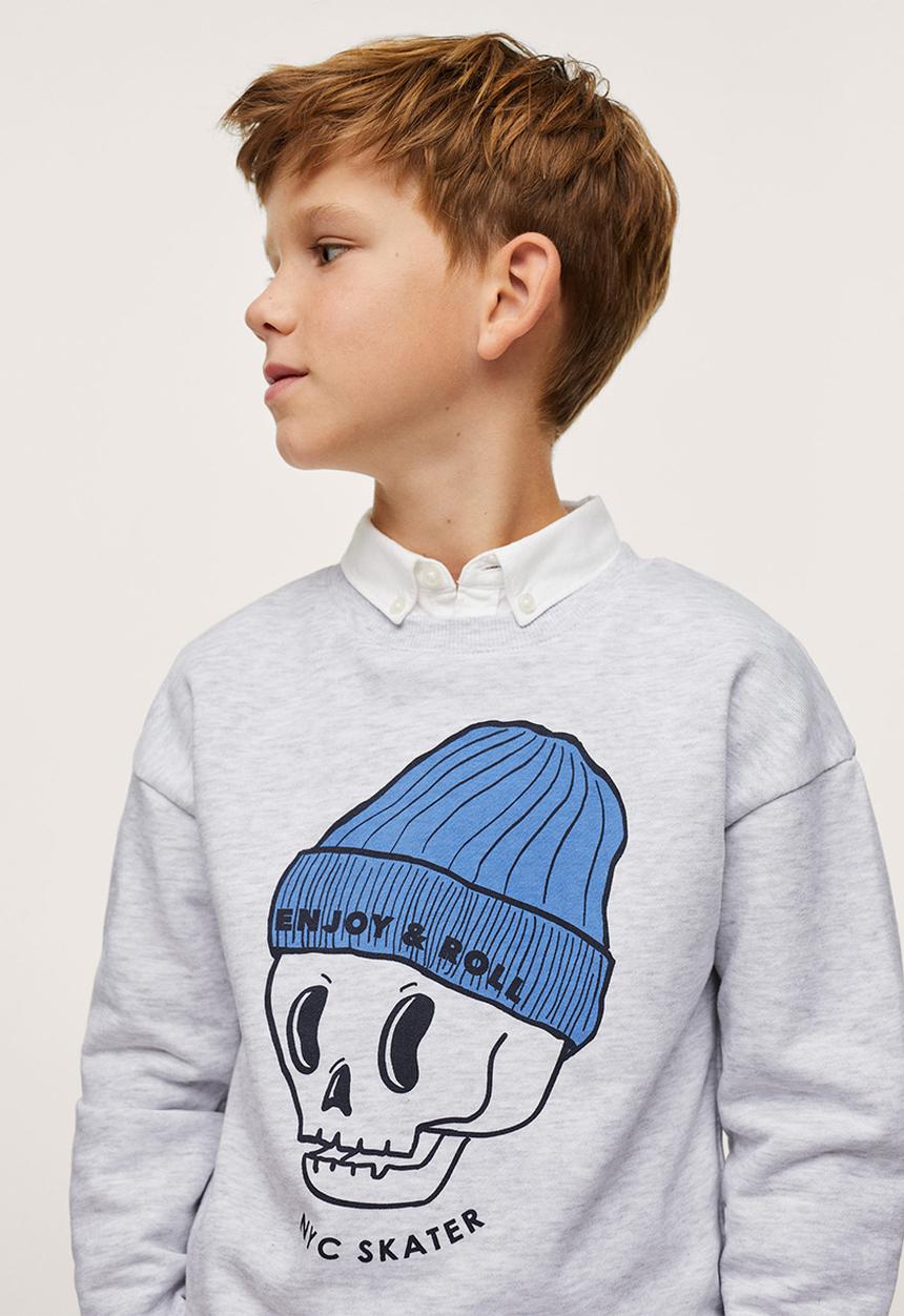 MANGO - Sweatshirt albert 1 -  light/pastal gray