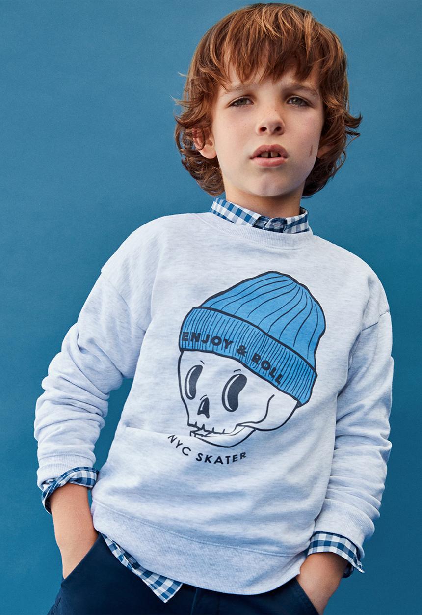 MANGO - Sweatshirt albert 1 -  light/pastal gray
