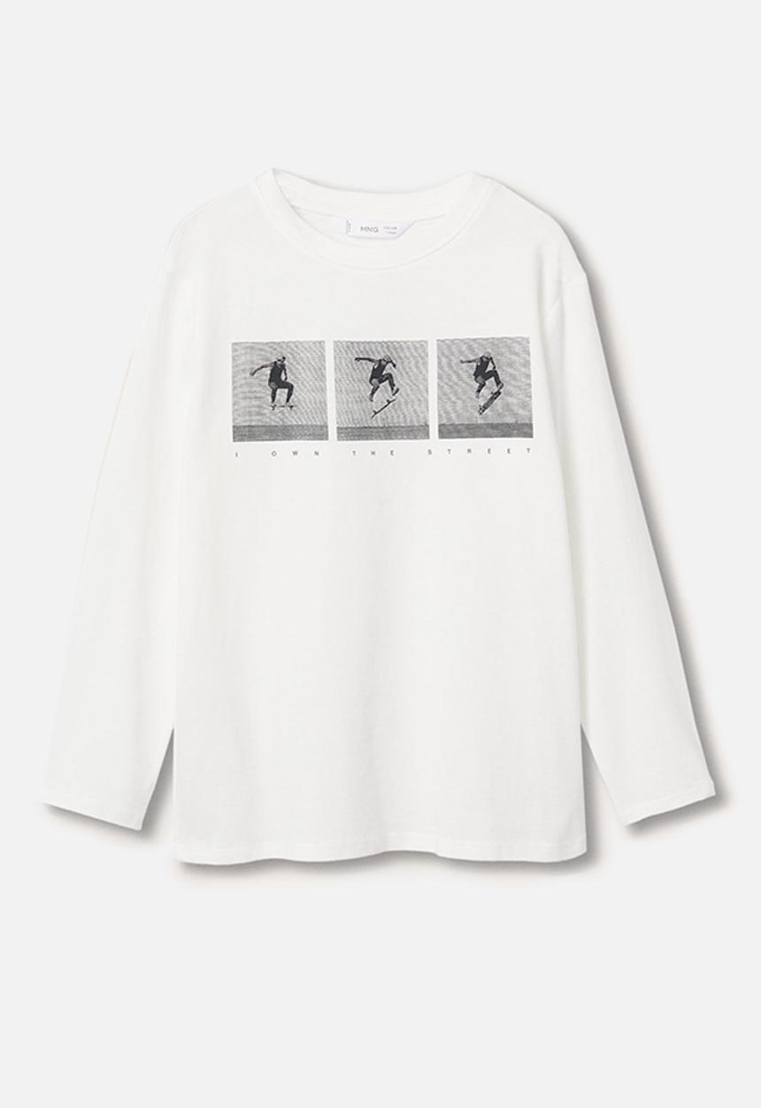 MANGO - T-shirt street - natural