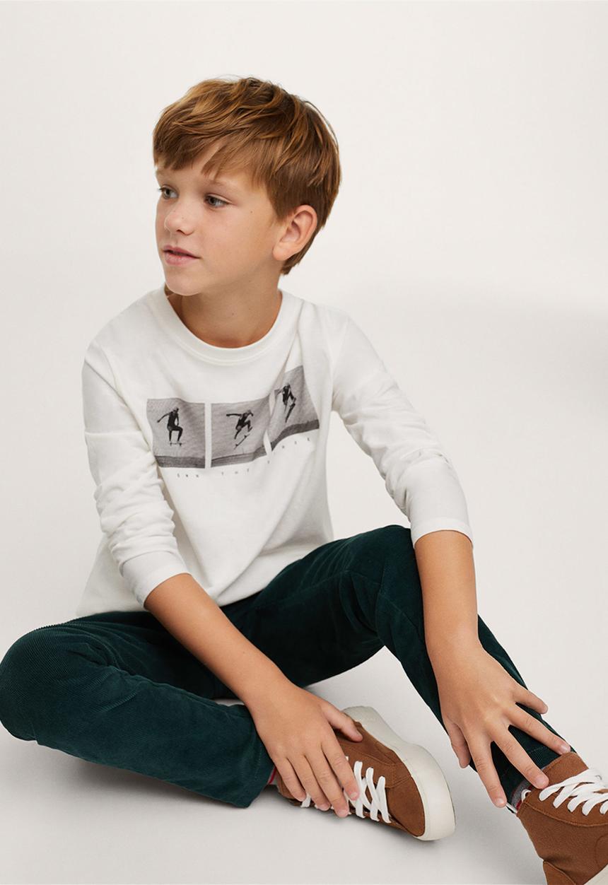 MANGO - T-shirt street - natural