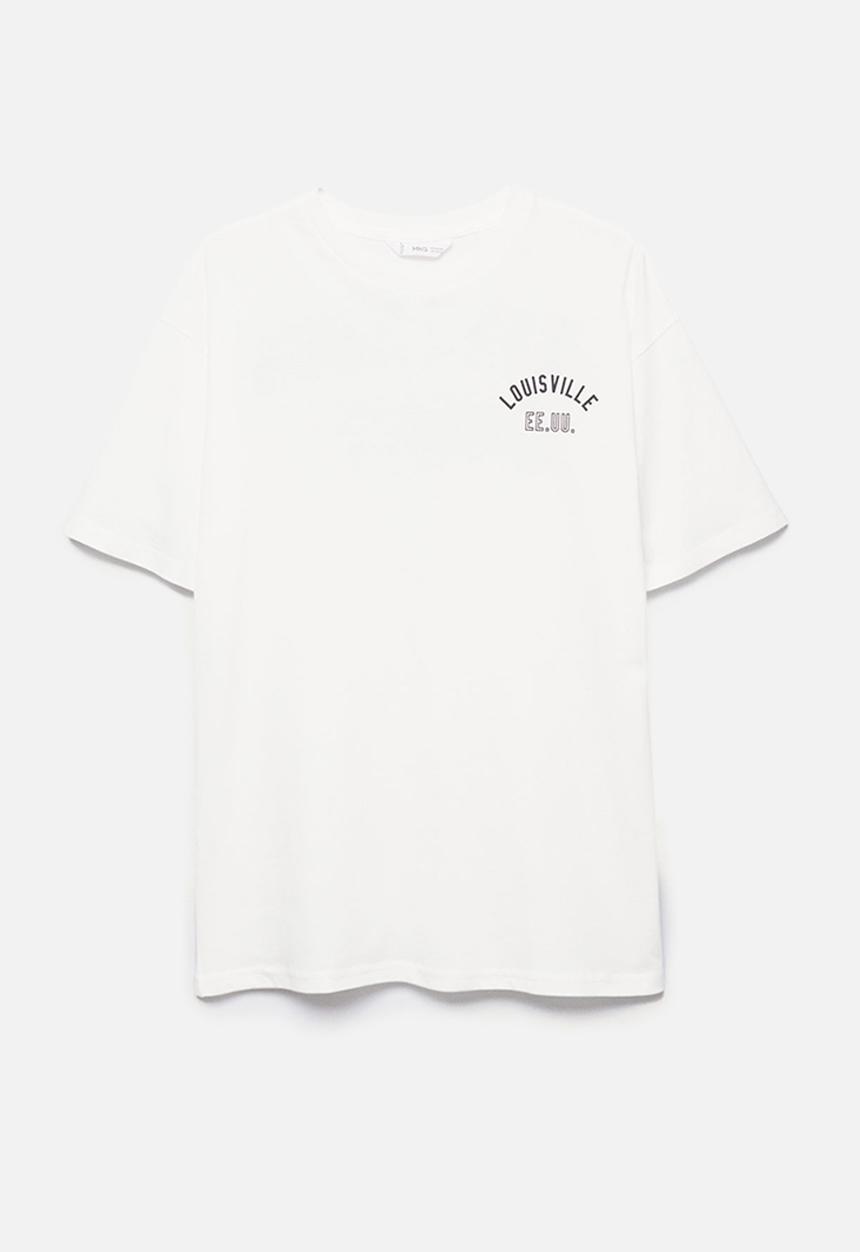 MANGO - T-shirt Thomas - white 