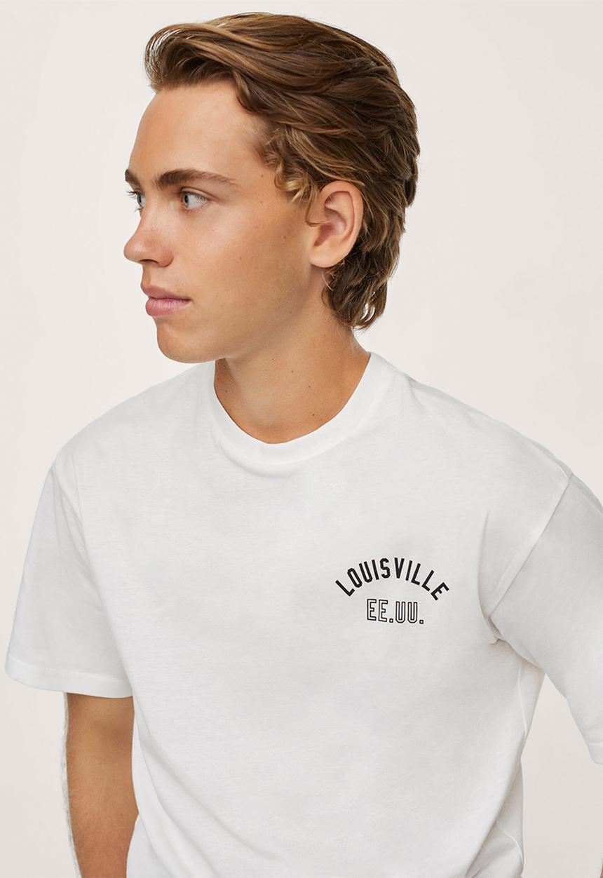 MANGO - T-shirt Thomas - white 