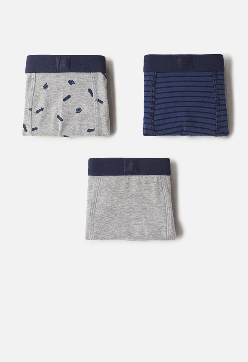 MANGO - Briefs skate - grey & navy 