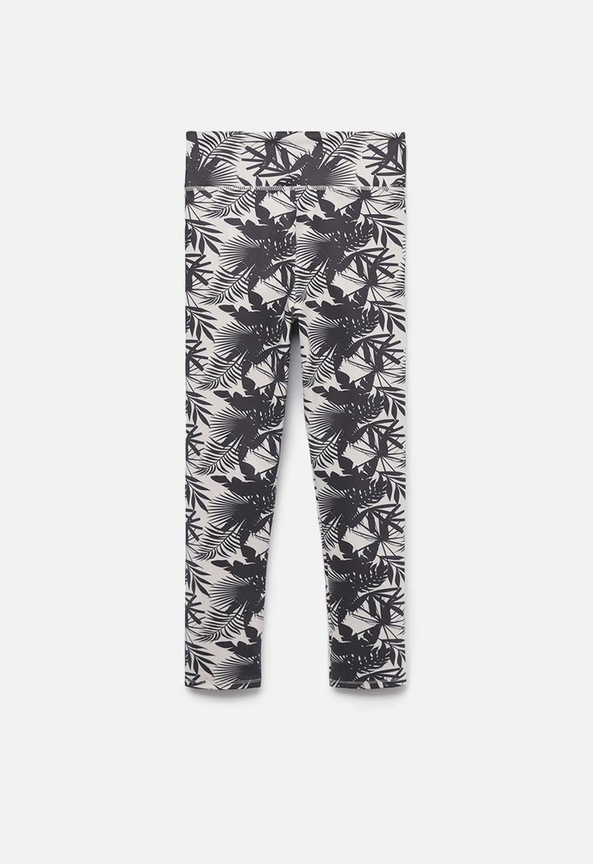MANGO - Leggings savage - grey & white 