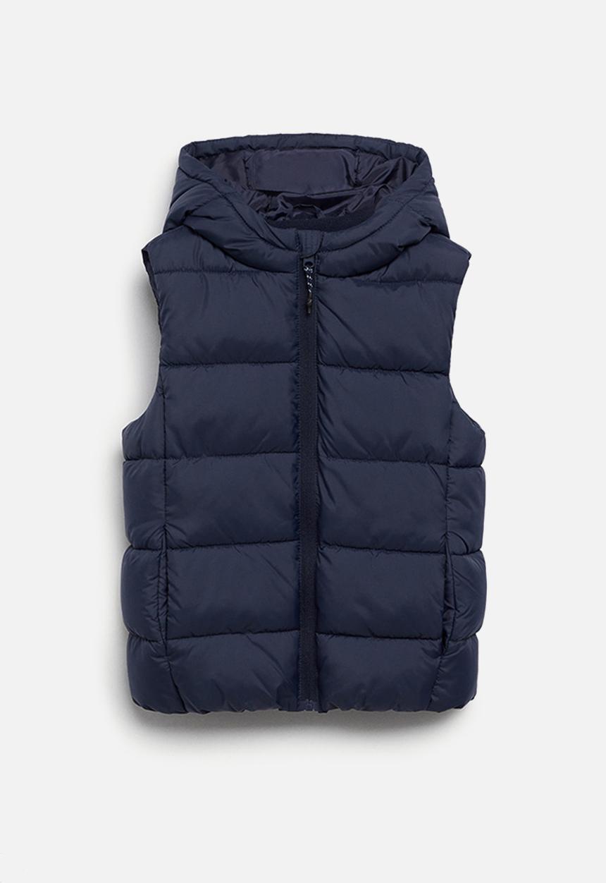 MANGO - Waistcoat amerv - navy