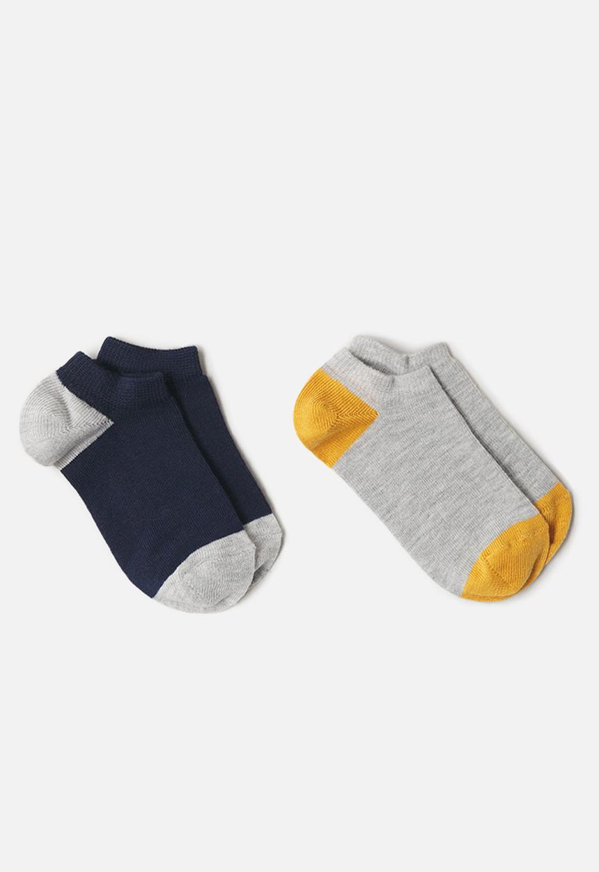 MANGO - Socks funny 2 pack - navy & grey 