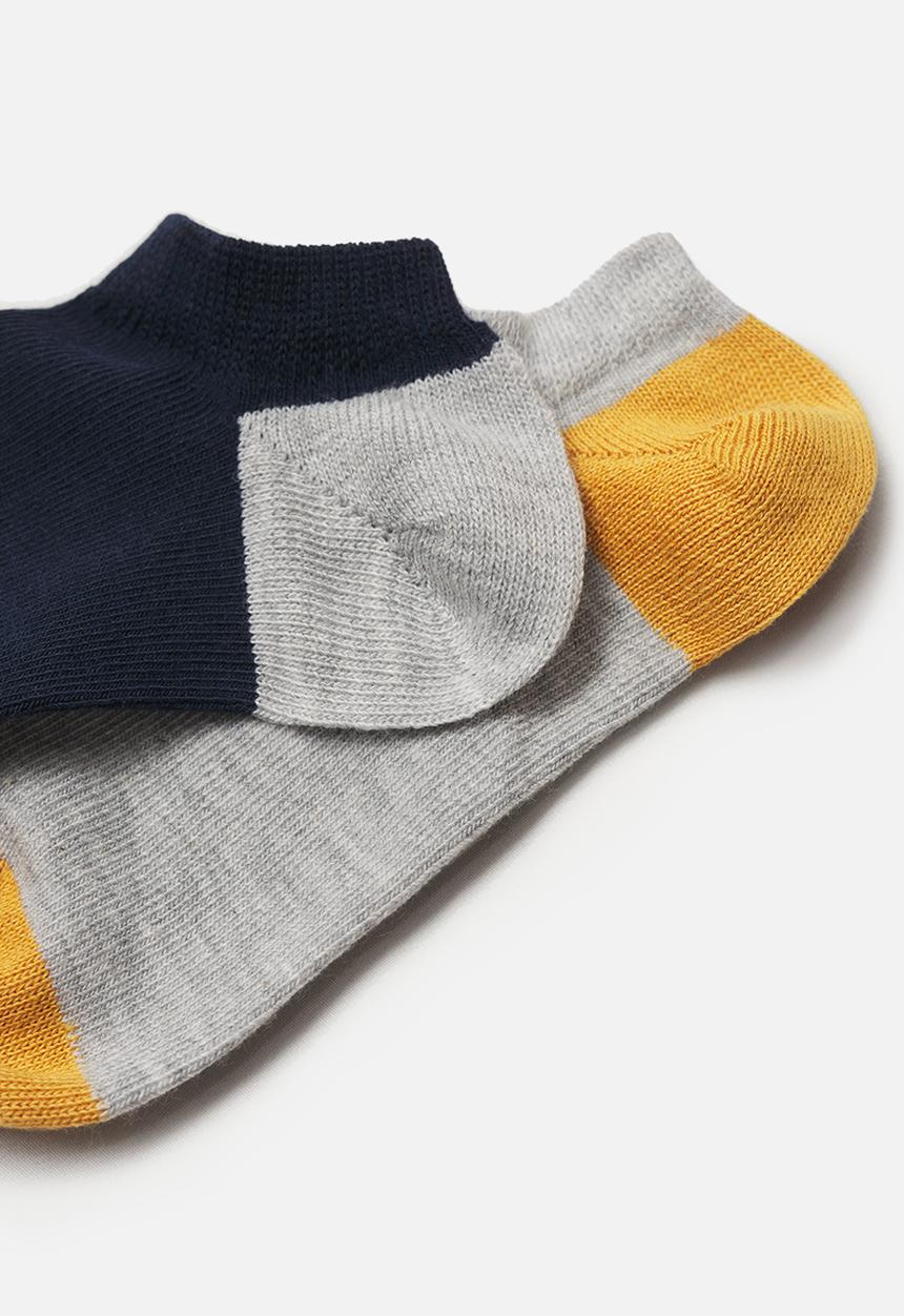 MANGO - Socks funny 2 pack - navy & grey 