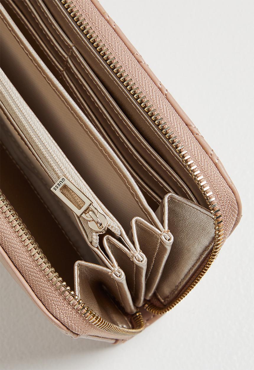 GUESS - Cessily slg large zip around - rosewood