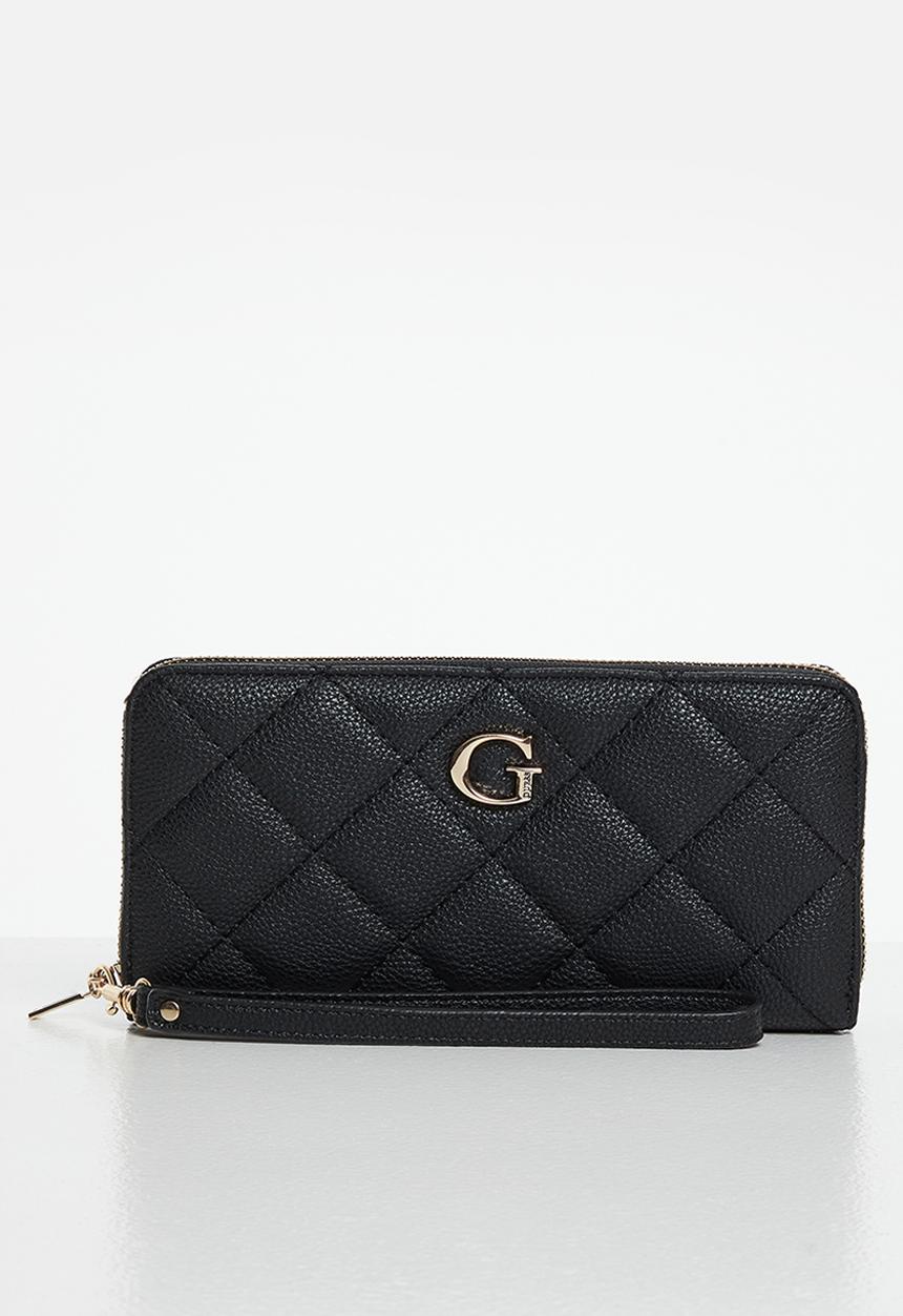 GUESS - Gillian slg large zip around - black