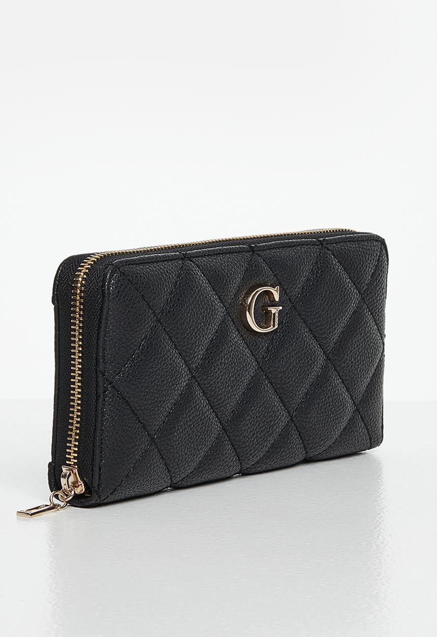 GUESS - Gillian slg large zip around - black