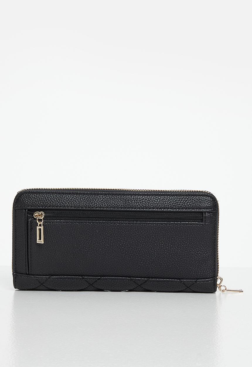 GUESS - Gillian slg large zip around - black