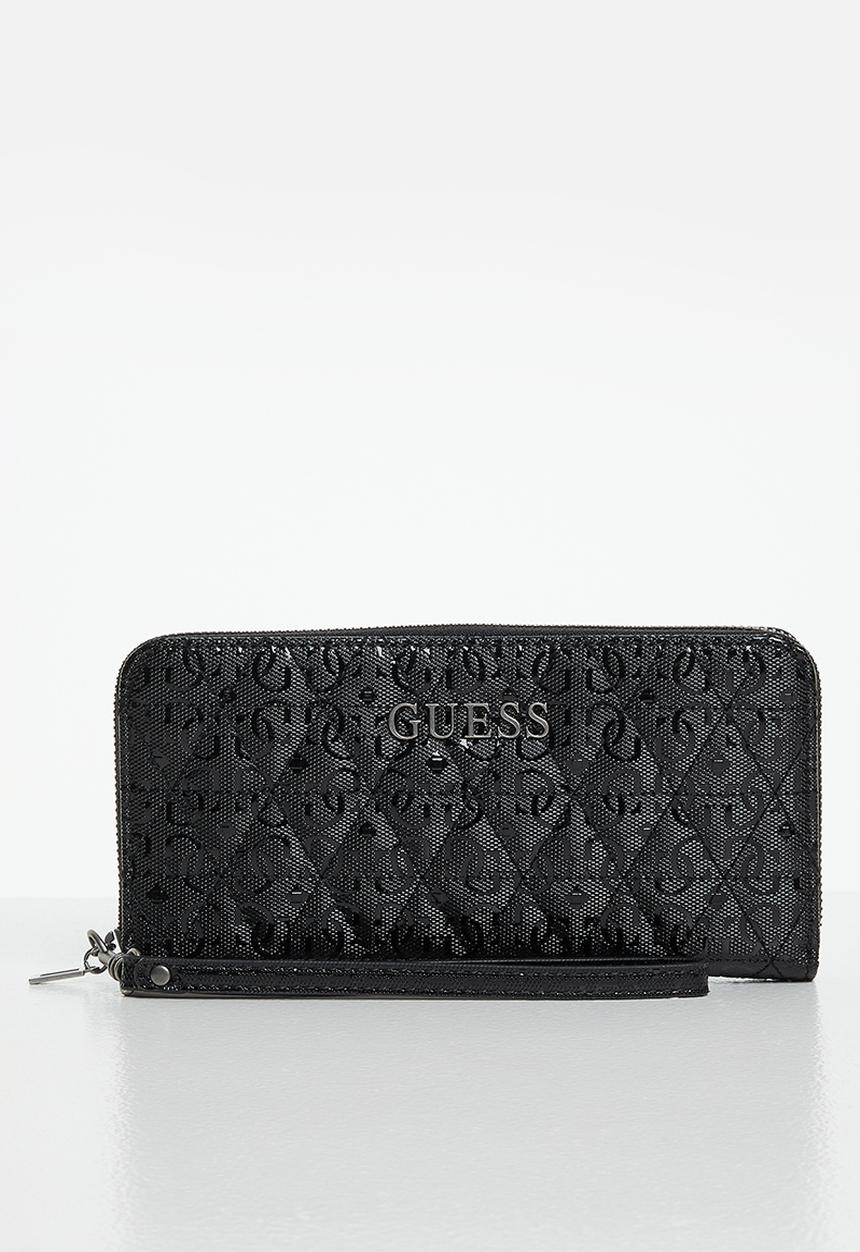 GUESS - Wessex slg large zip around - black