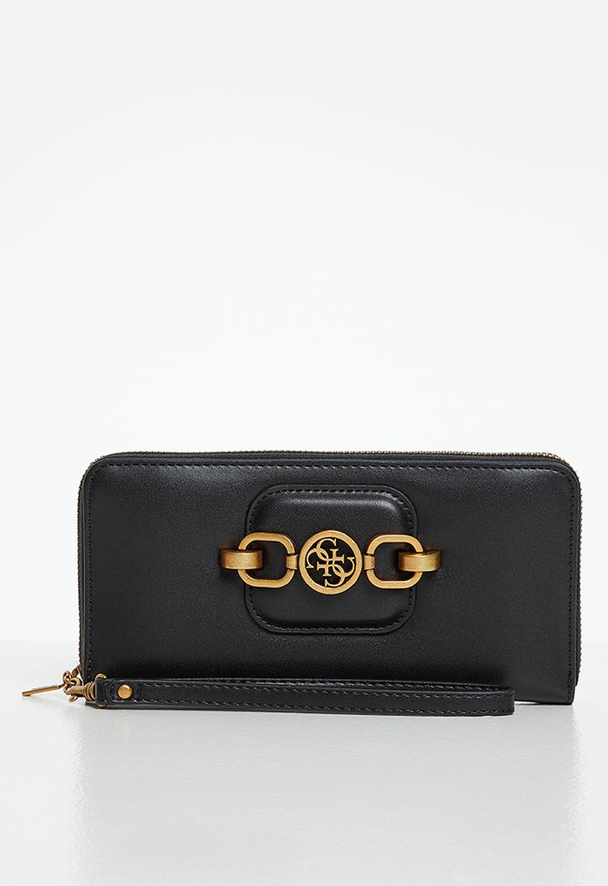 GUESS - Hensely slg large zip around - black
