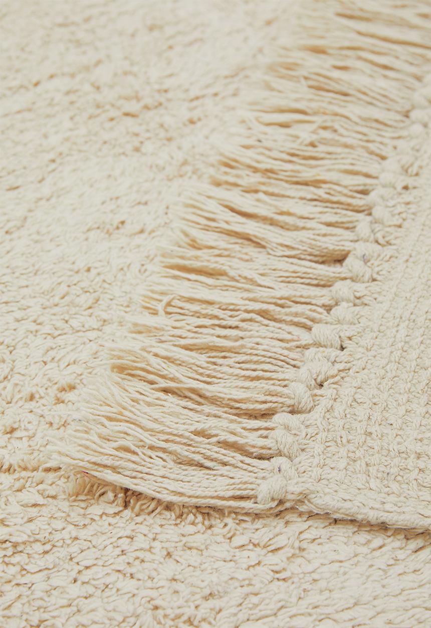 Sixth Floor - Face tufted rug - white & black
