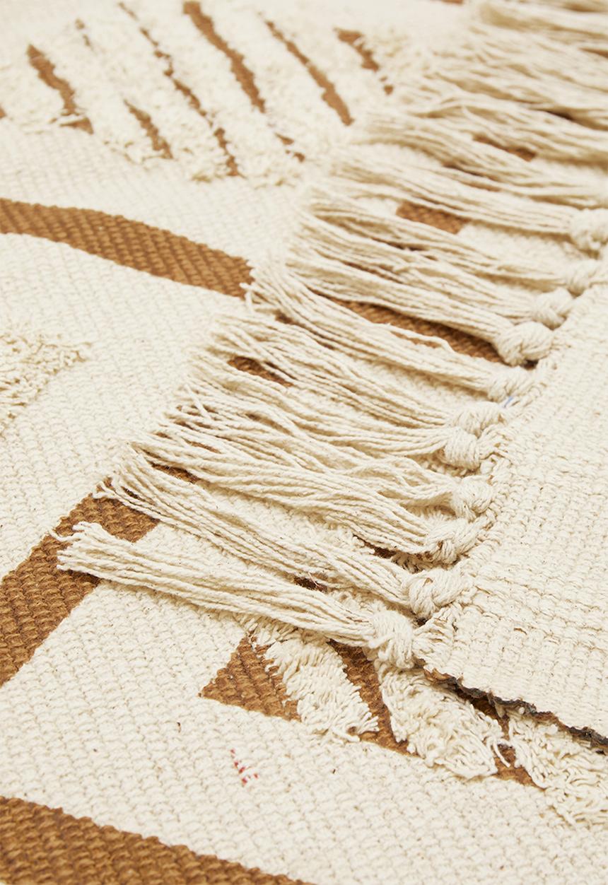 Sixth Floor - Maria tufted rug - cream & brown