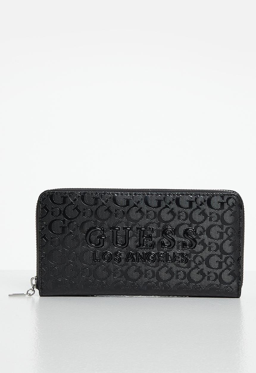 GUESS - Rodney slg medium zip around - black