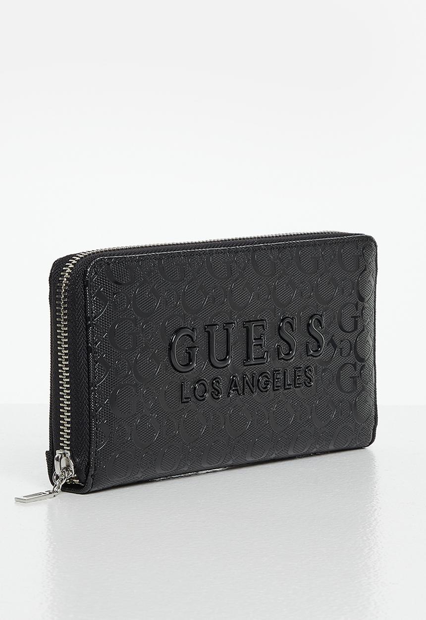 GUESS - Rodney slg medium zip around - black