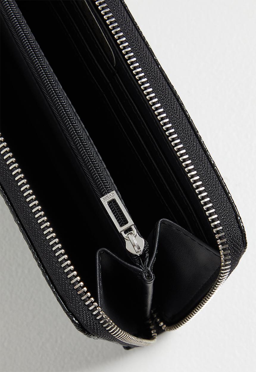 GUESS - Rodney slg medium zip around - black