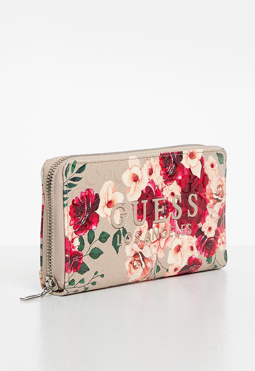 GUESS - Rodney slg medium zip around - floral