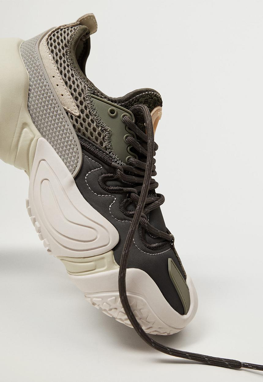 MANGO - Wall sneaker - beige/khaki