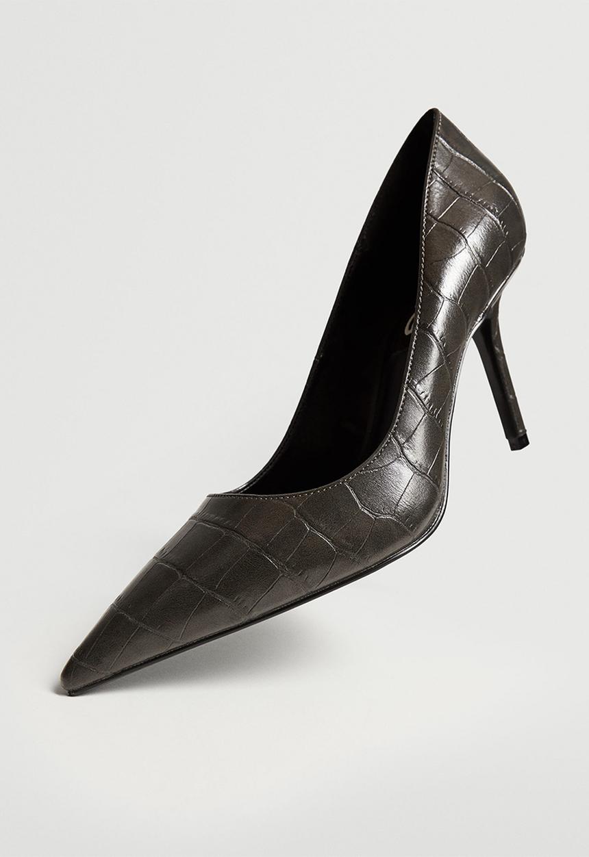 MANGO - Lora court heel - light/pastel grey