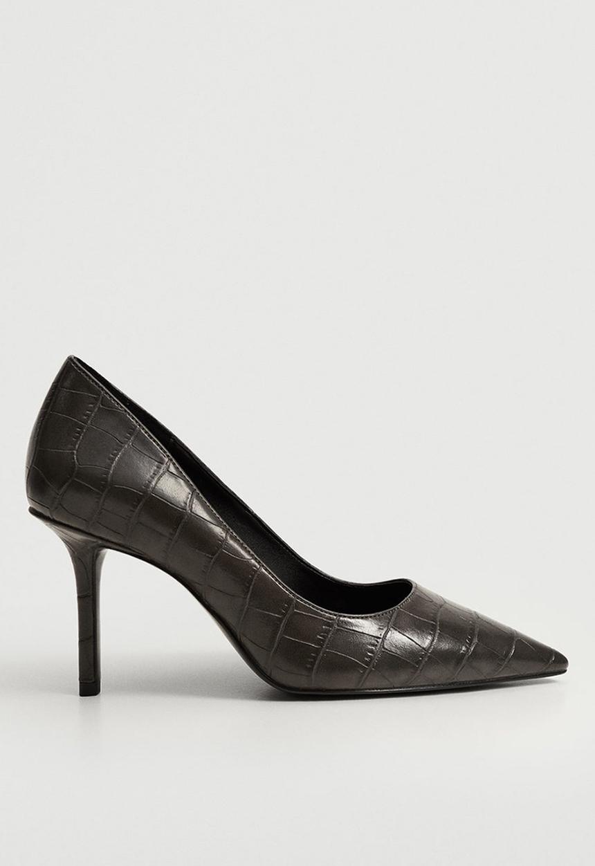 MANGO - Lora court heel - light/pastel grey