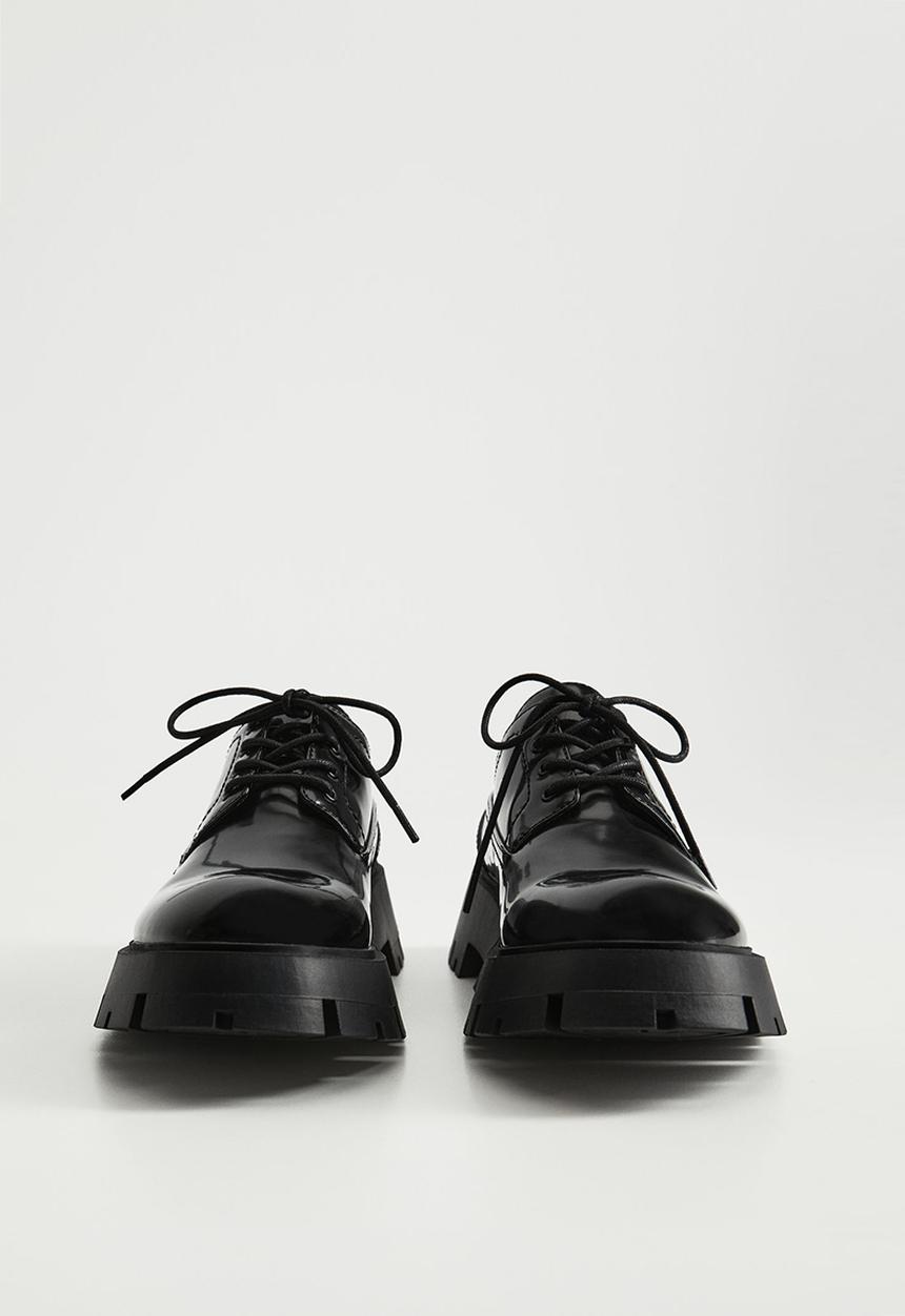 MANGO - Neil track sole derby - black