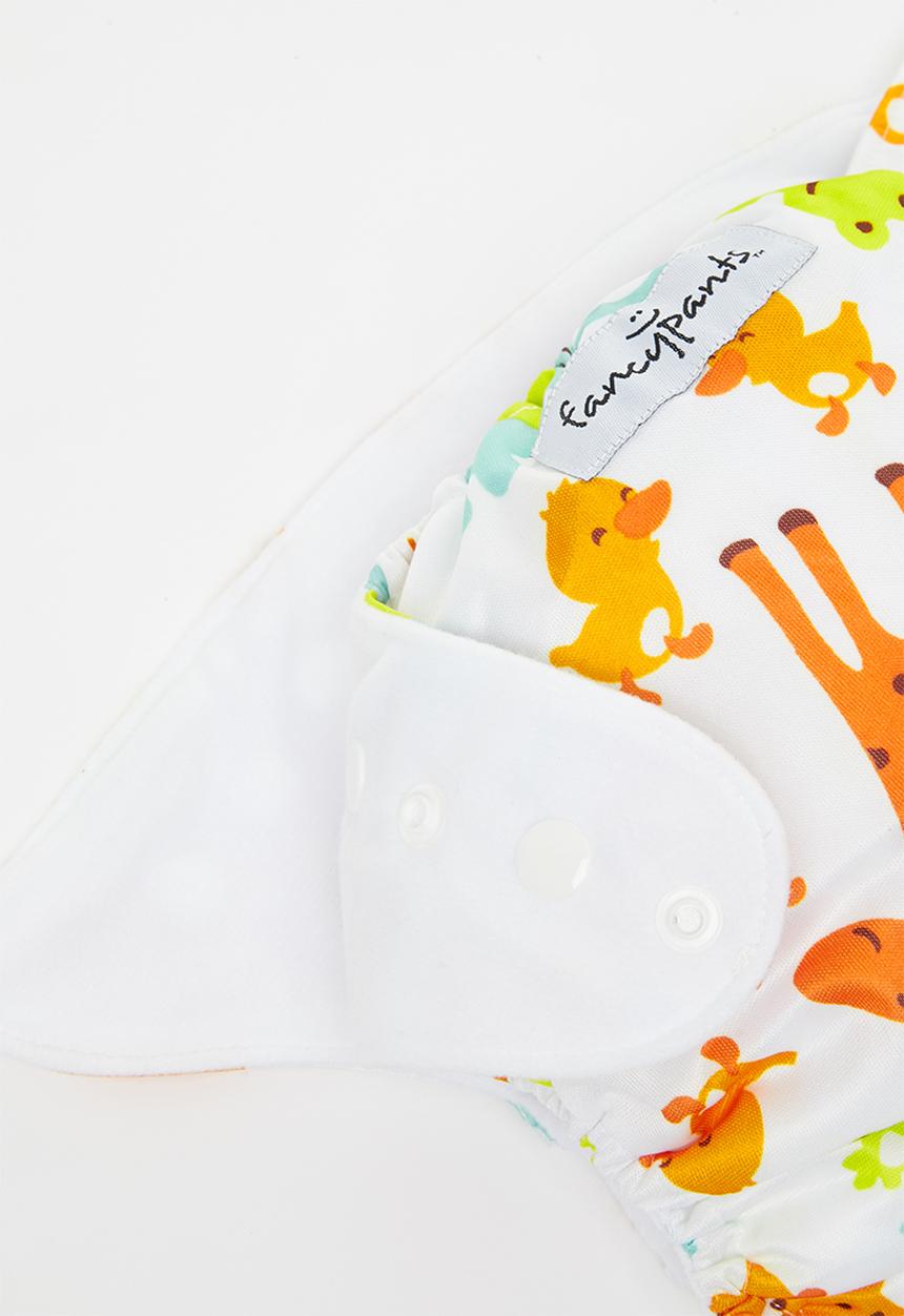 Bamboo Baby - Fancypants basic pocket nappy - bamboo insert - duck print