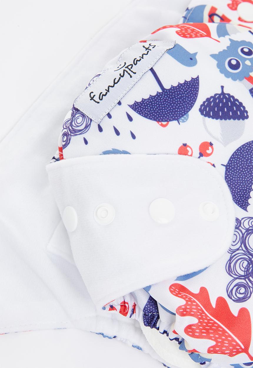 Bamboo Baby - Fancypants basic pocket nappy - bamboo insert - autumn print 