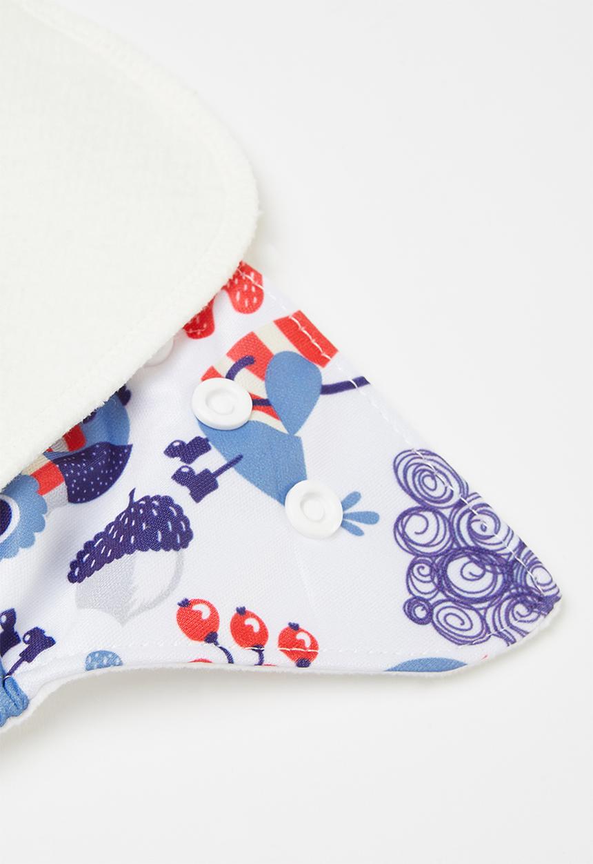 Bamboo Baby - Fancypants basic pocket nappy - bamboo insert - autumn print 