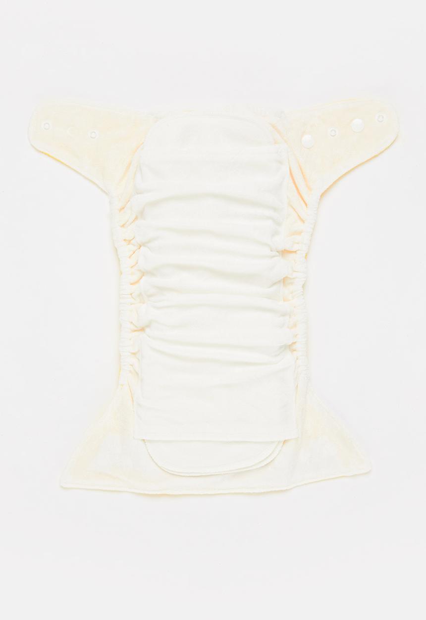 Bamboo Baby - Fancypants originals pocket nappy - bamboo insert - sunshine