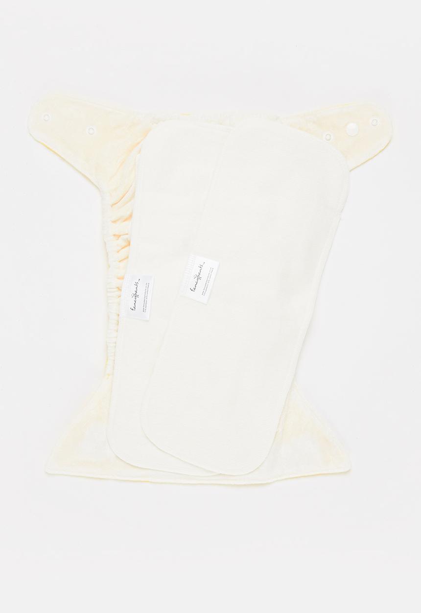 Bamboo Baby - Fancypants originals pocket nappy - bamboo insert - sunshine