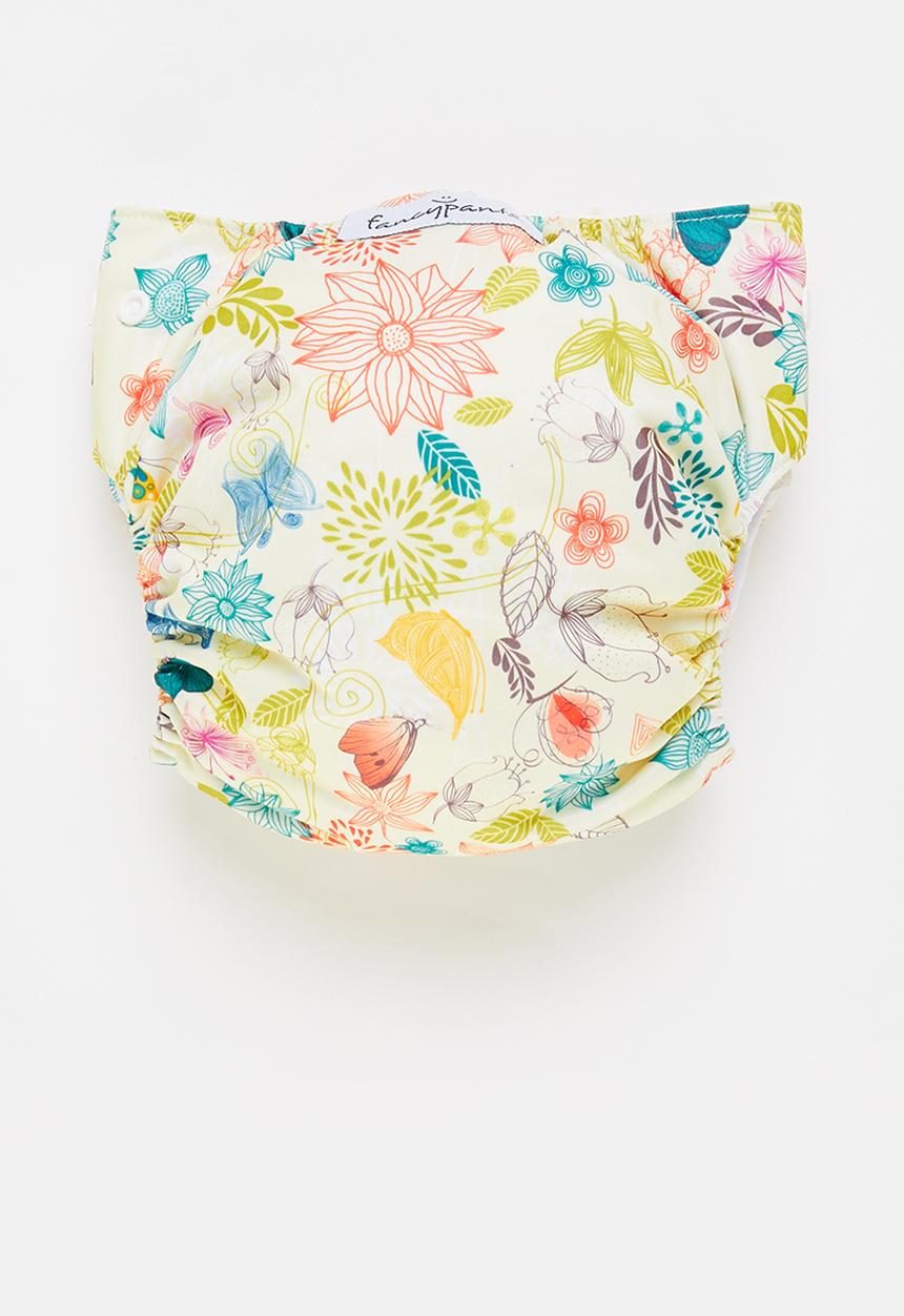 Bamboo Baby - Fancypants basic pocket nappy - bamboo insert - floral print 