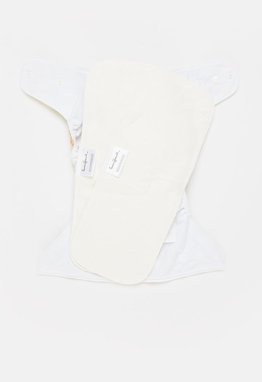 Bamboo Baby - Fancypants basic pocket nappy - bamboo insert - floral print 