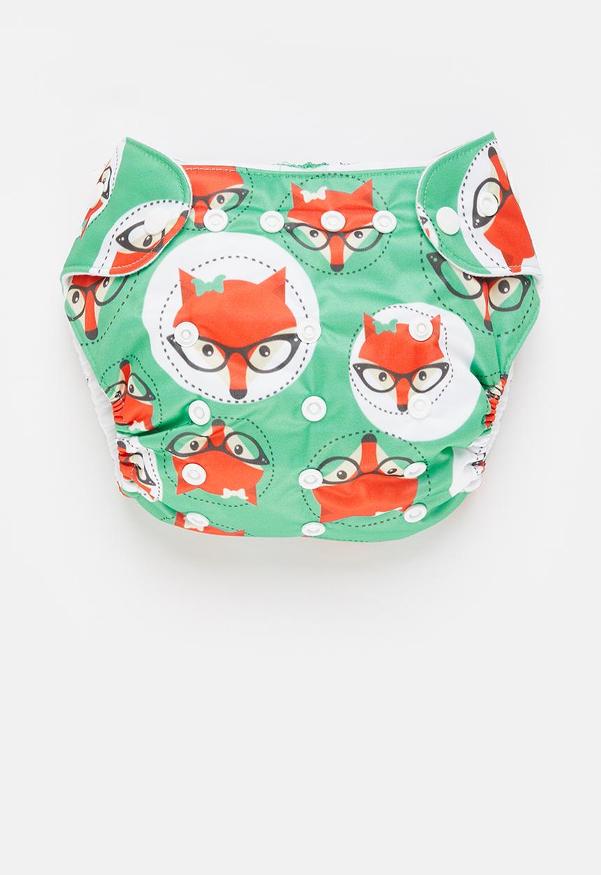 Bamboo Baby - Fancypants all in one nappy - fox print 