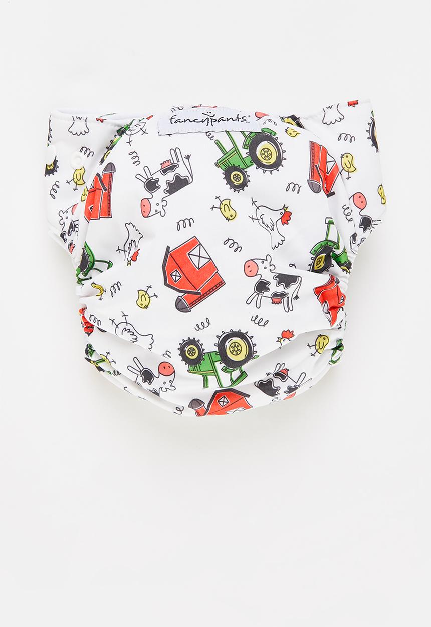 Bamboo Baby - Fancypants all in one nappy - farm yard print 
